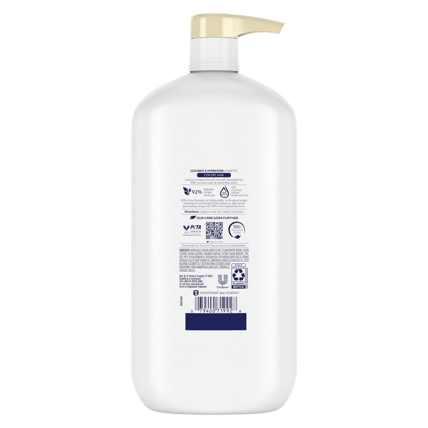 Dove Ultra Care Nourishing Daily Shampoo, Coconut, 31 fl oz