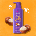 Aussie Miracle Coils Sulfate-Free Shampoo, All Hair Types, Macadamia Nut Oil, Paraben Free, 16 fl oz