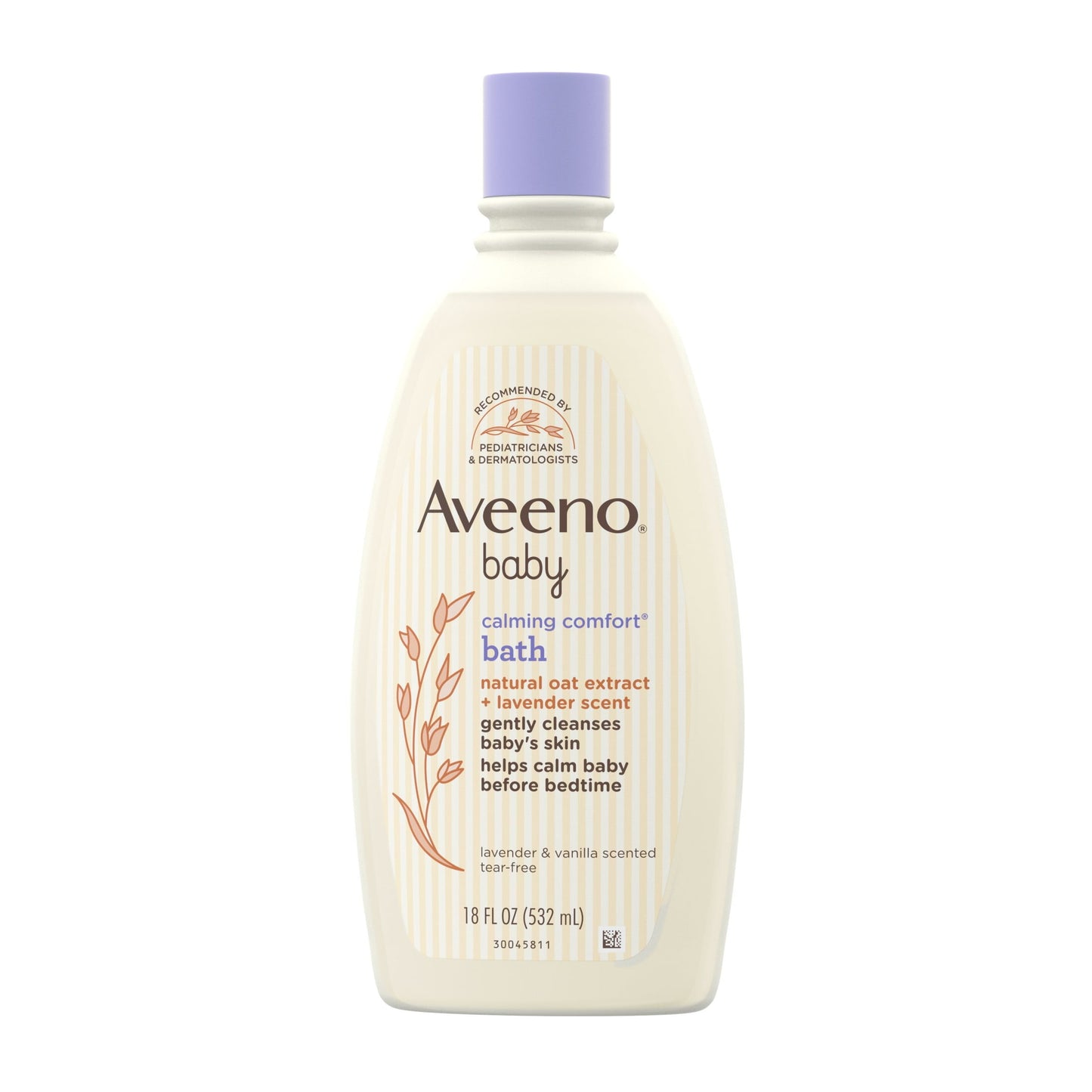Aveeno Baby Calming Comfort Bath & Wash, Lavender & Vanilla, 18 fl. oz