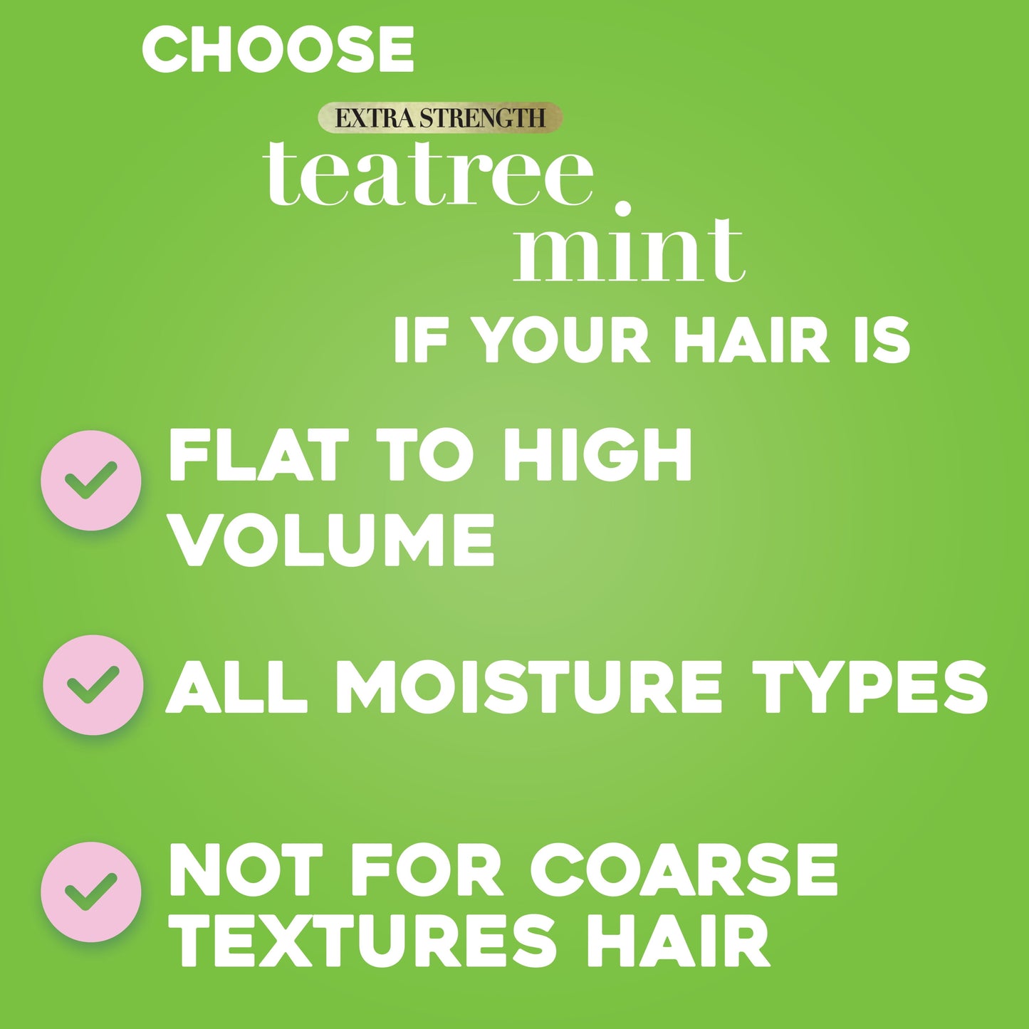 OGX Extra Strength Refreshing Scalp + Teatree Mint Nourishing Daily Shampoo, 13 fl oz