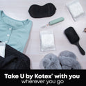 U by Kotex Clean & Secure Overnight Maxi Pads, 40 Ct
