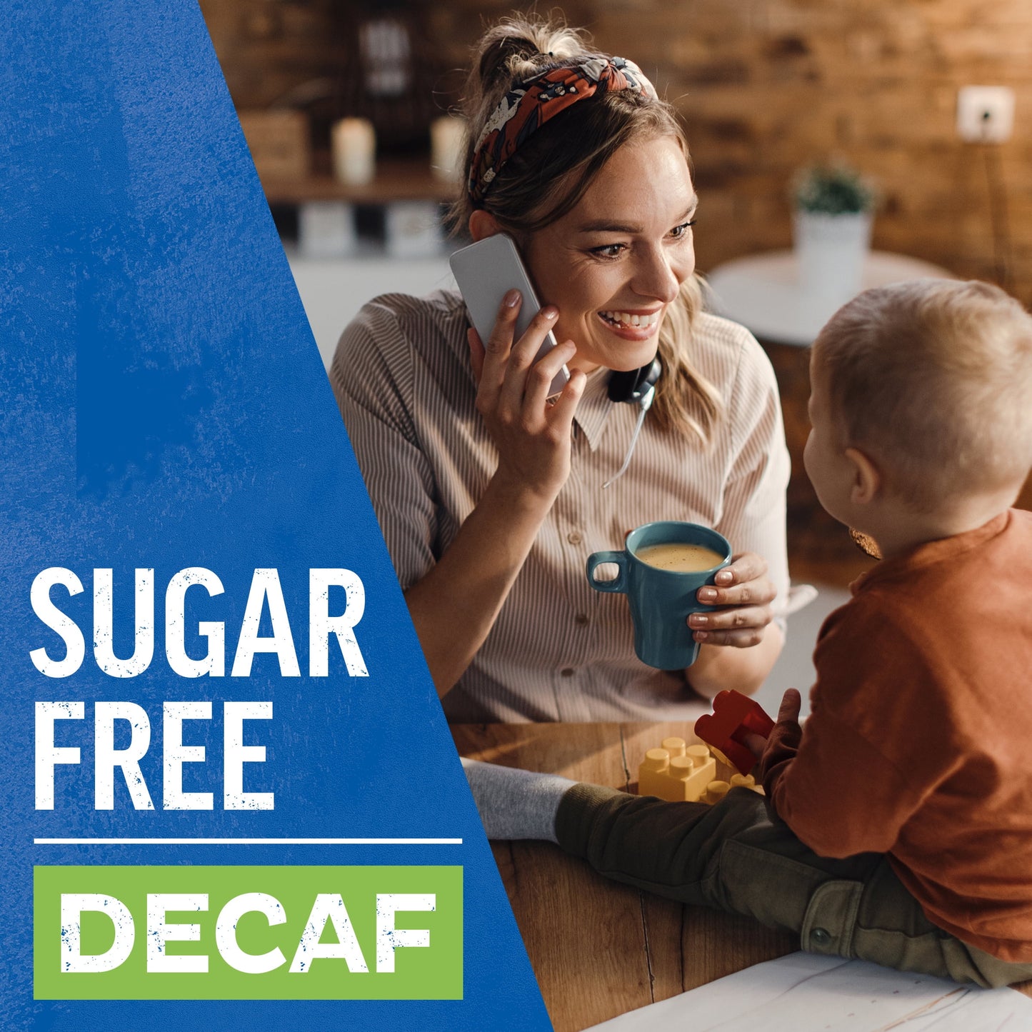 Maxwell House International French Vanilla Sugar Free Decaf Instant Coffee, Decaffeinated, 4 oz. Canister