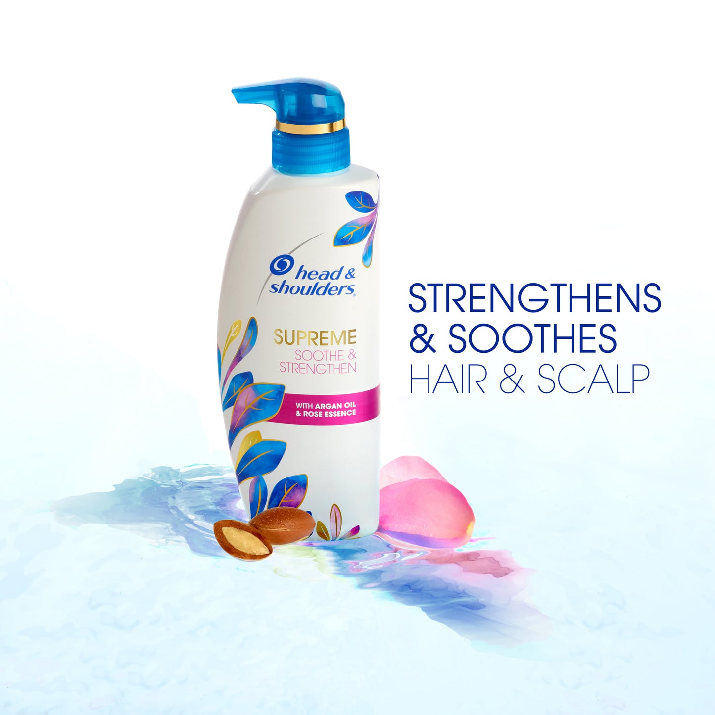 Head & Shoulders Supreme Moisturizing Soothe and Strengthen Dandruff Relief Daily Shampoo, 11.8 fl oz