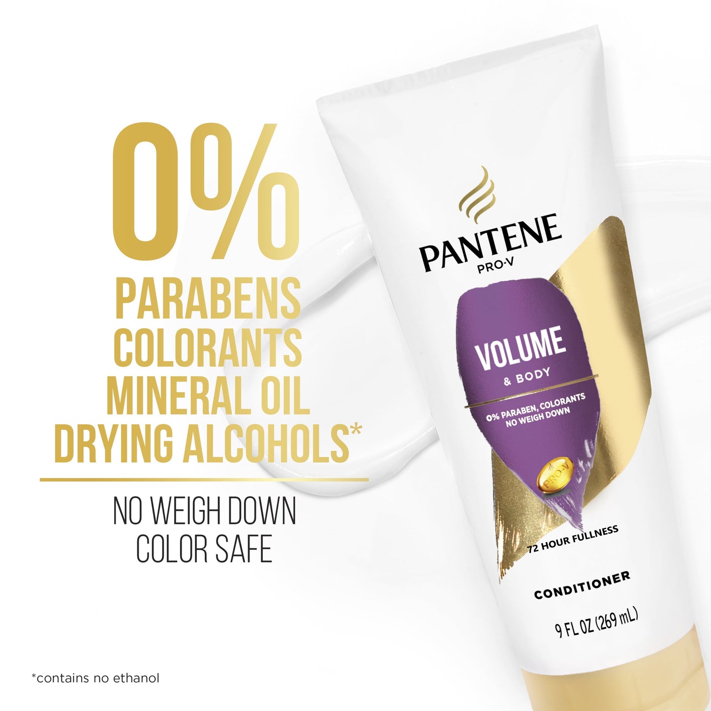 Pantene Pro-V Volume & Body Shampoo 10.4 fl oz + Conditioner 9.0 fl oz, All Hair Types
