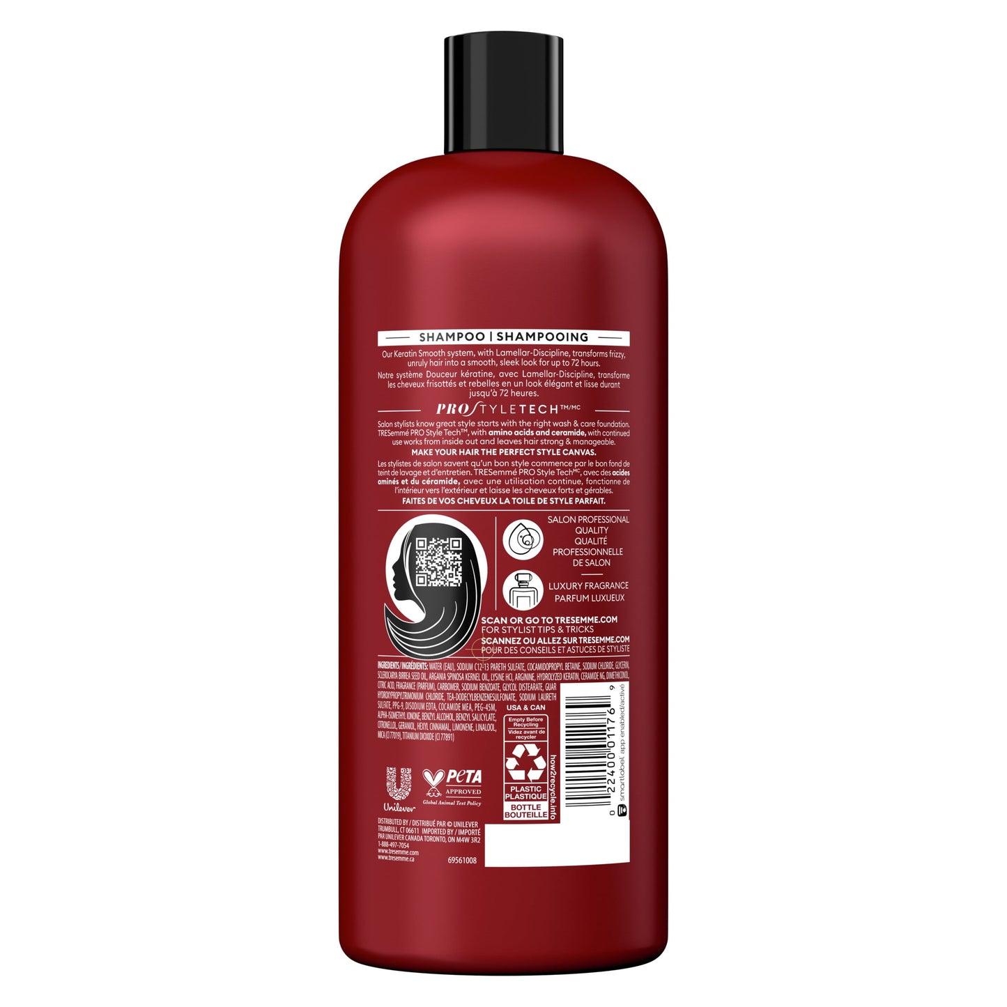 TRESemme Keratin Smooth Daily Shampoo Formulated with Lamellar-Discipline All Hair Types, 28 fl oz
