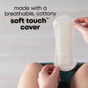U by Kotex Clean & Secure Wrapped Panty Liners, Light Absorbency, Long Length, 16 Count