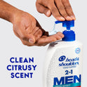 Head & Shoulders Men's 2 in 1 Dandruff Shampoo and Conditioner, Old Spice Pure Sport, 28.2 fl oz