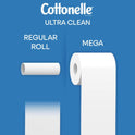 Cottonelle Ultra Clean Toilet Paper, 24 Mega Rolls, 312 Sheets Per Roll (7,488 Total)