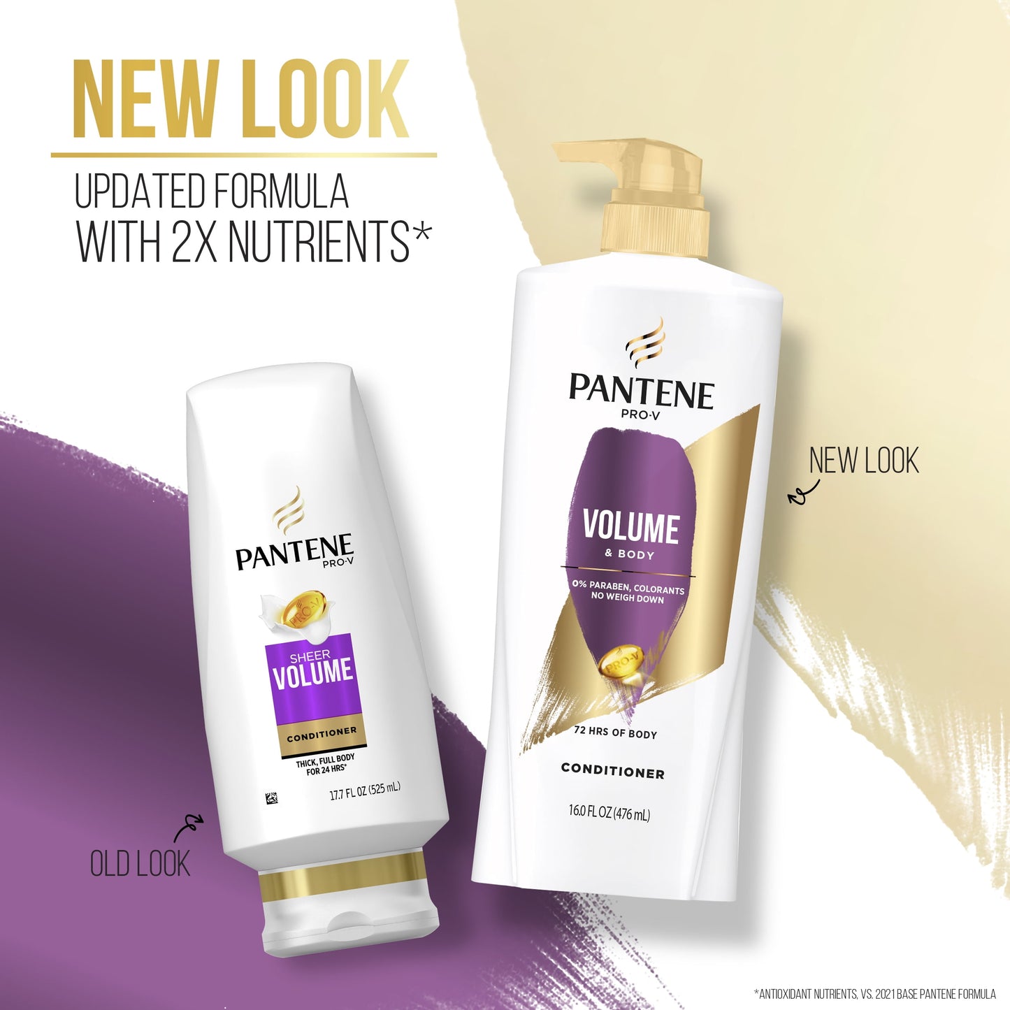Pantene Pro-V Volume and Body Conditioner, Volumizing, 16.0oz
