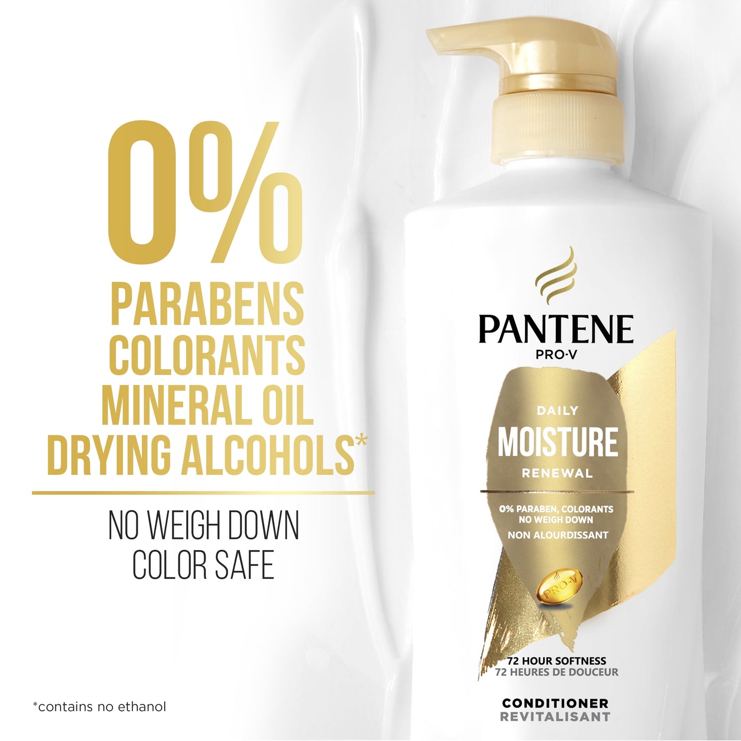 Pantene Pro-V Daily Moisture Renewal Conditioner, All Hair Types, 16.0 fl oz