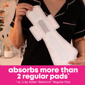 U by Kotex Balance Ultra Thin Overnight Pads with Wings, Extra Heavy Absorbency, 22 Count