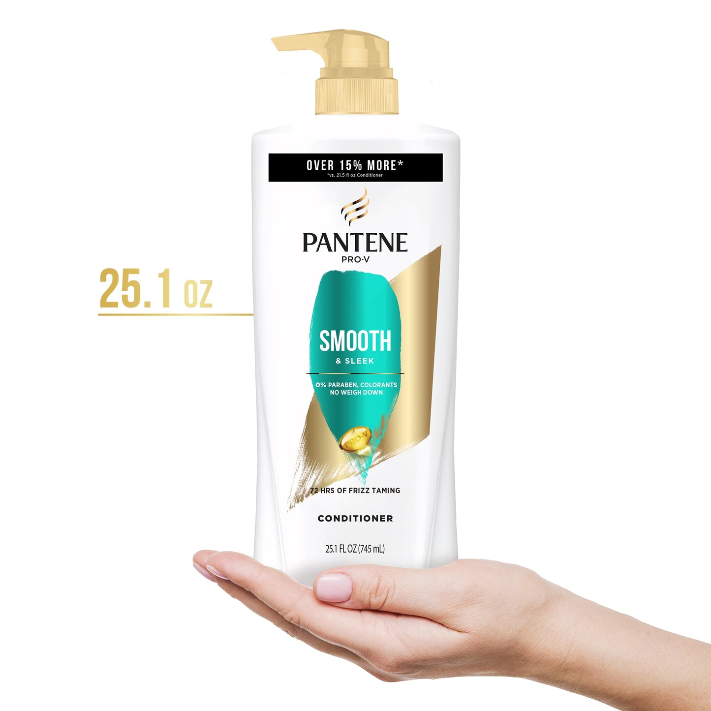 Pantene Pro-V Smooth and Sleek Conditioner, 25.1 oz