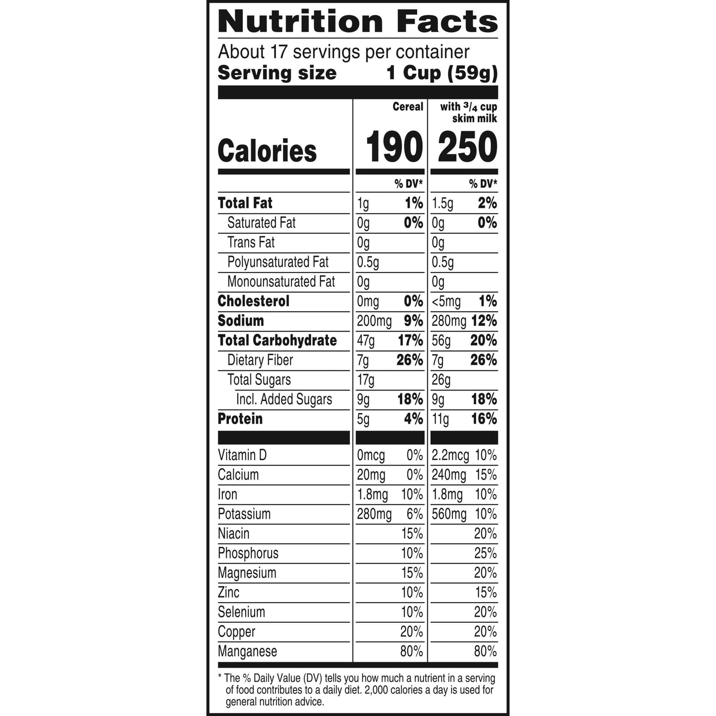 Kellogg's Raisin Bran Original Cold Breakfast Cereal, Mega Size, 37 oz Box