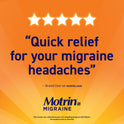 Motrin IB Migraine Relief Liquid Gel Caps, Ibuprofen 200 mg, 80 Ct