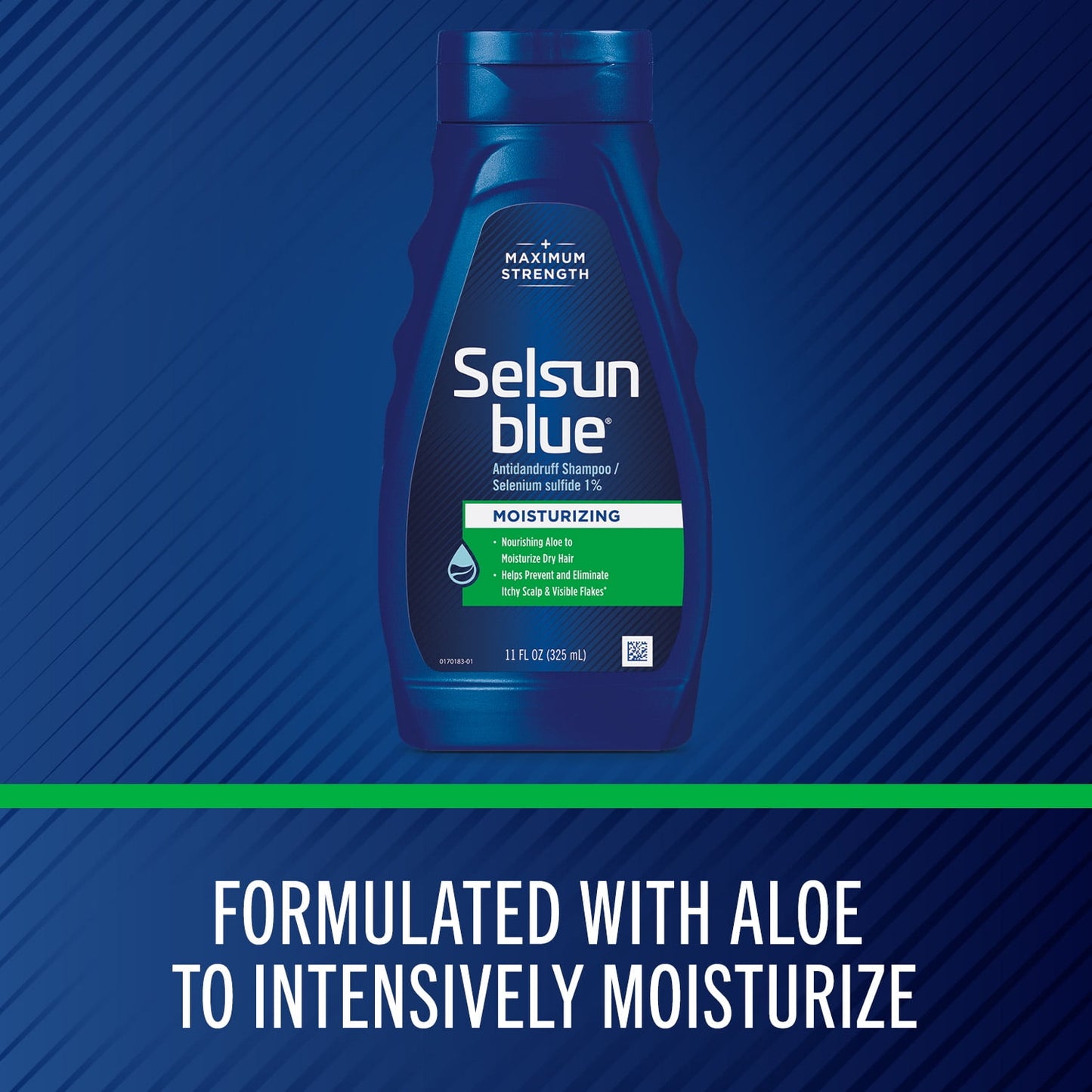 Selsun Blue Maximum Strength Moisturizing Anti-Dandruff Shampoo for Itchy, Dry Scalp 11oz
