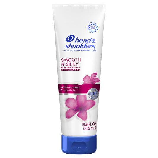 Head and Shoulders Dandruff Conditioner, Smooth and Silky, 10.6 fl oz
