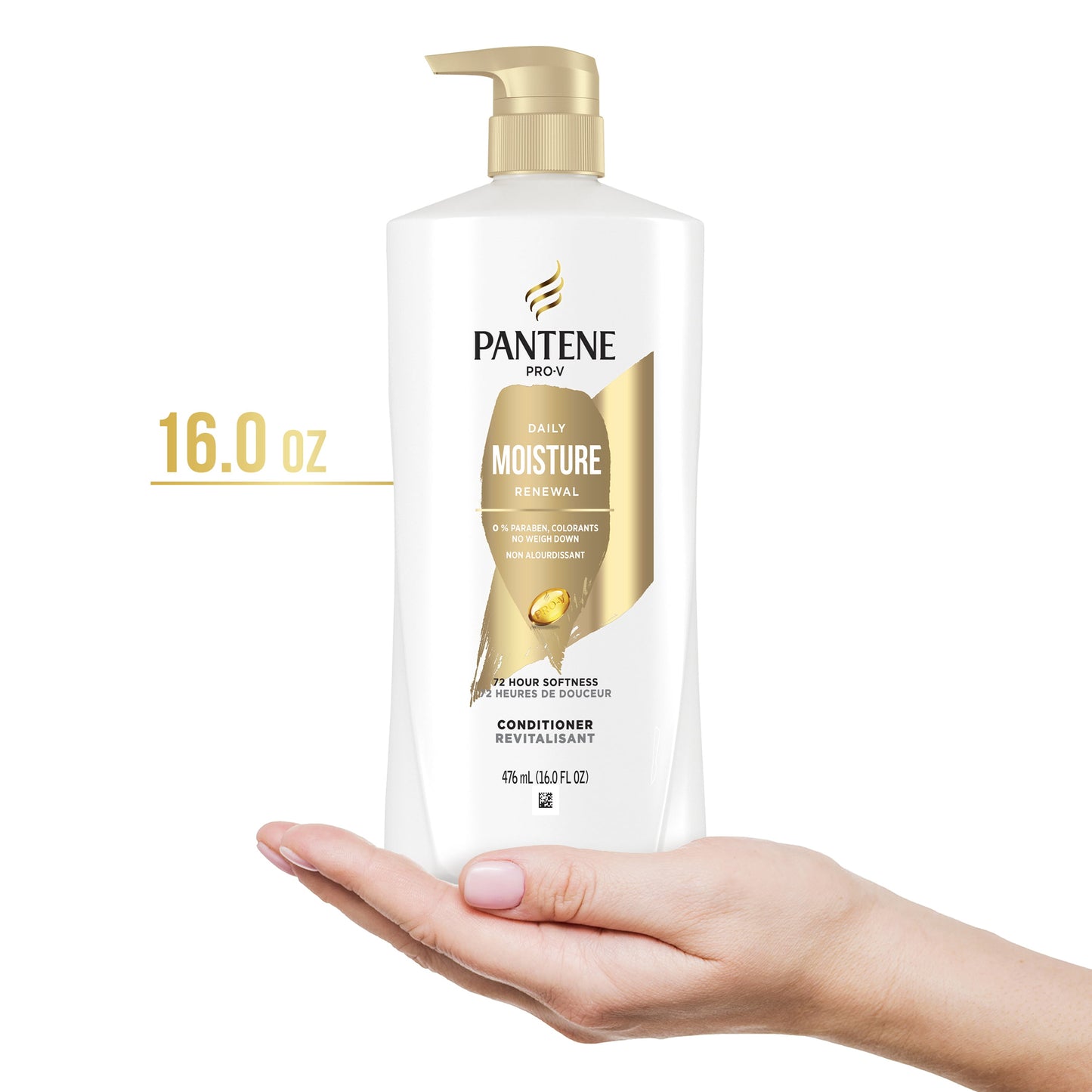 Pantene Pro-V Daily Moisture Renewal Conditioner, All Hair Types, 16.0 fl oz