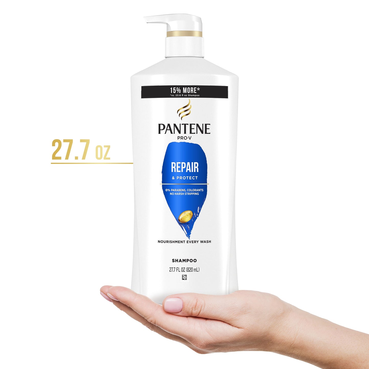 Pantene Pro-V Repair & Protect Shampoo, All Hair Types, 27.7 fl oz