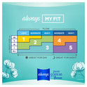 Always Pure Cotton Feminine Pads With WIngs, Size 2, Heavy Absorbency, 24 Count