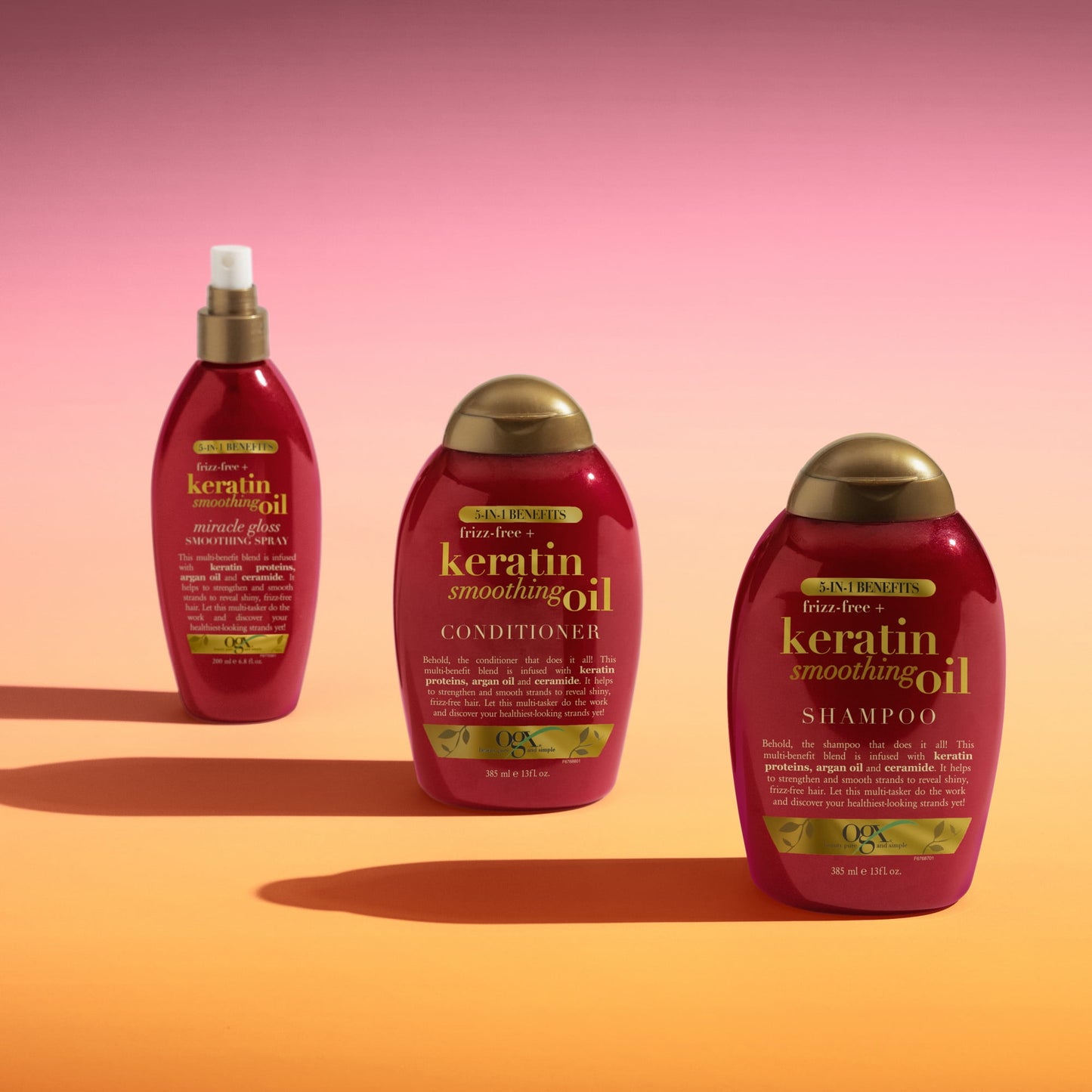 OGX 5 in 1 Benefits Shine Enhancing Daily Conditioner with Keratin, 13 fl oz