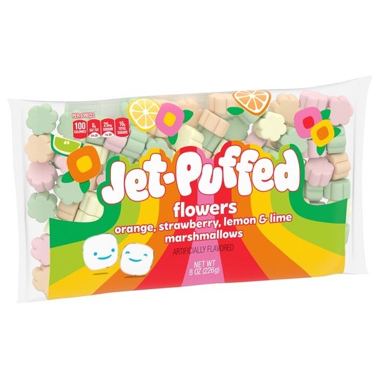 Jet-Puffed Flowers Marshmallows, 8 oz Bag