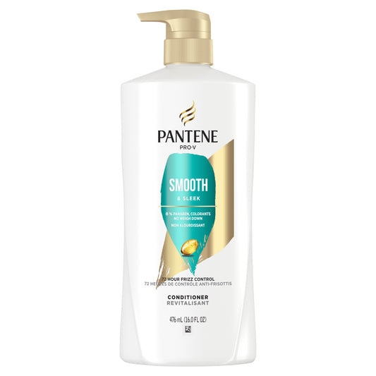 Pantene Pro-V Smooth and Sleek Conditioner, Shine Enhancing, 16.0 fl oz