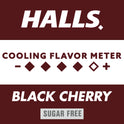 HALLS Relief Sugar Free Black Cherry Flavor Cough Drops, Economy Pack, 1 Bag (70 Drops)