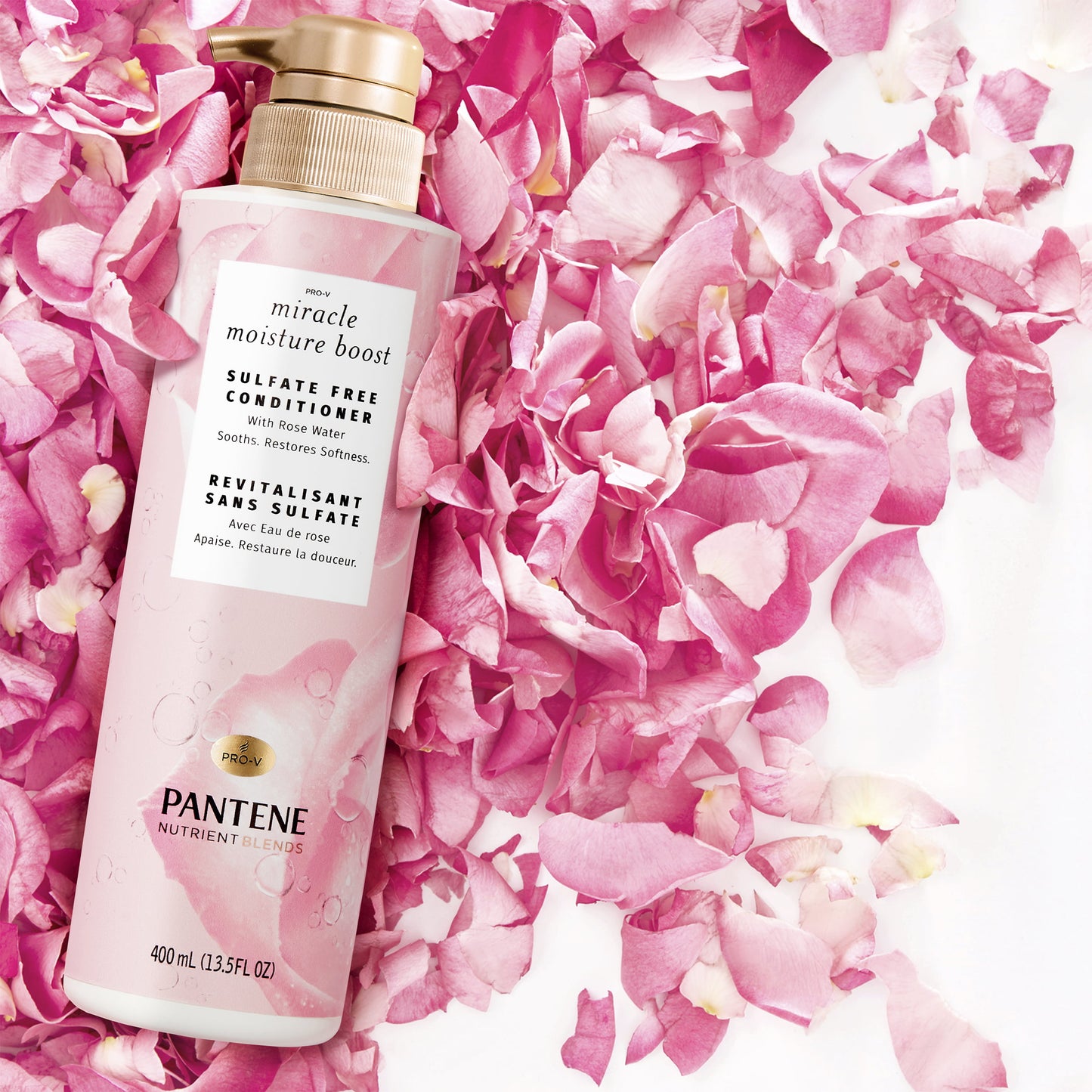 Pantene Nutrient Blends Miracle Moisture Boost Conditioner with Rose Water, 13.5 oz