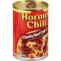 HORMEL Chili Chunky Beef No Beans, No Artificial Ingredients, 15 Oz