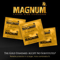 TROJAN Magnum Ecstasy Large Size  Lubricated Condoms, 10 Count