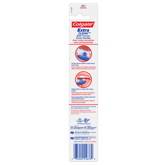 Colgate Extra Clean Full Head Toothbrush, Soft, 1 Count, Adult