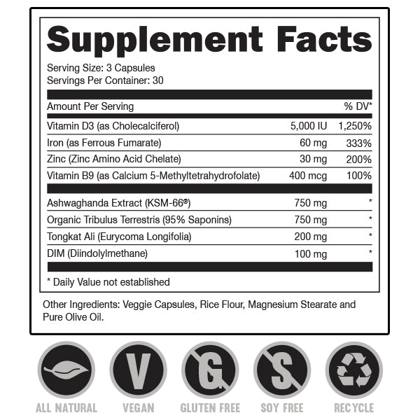 Bucked Up RUT Booster 90 Capsules