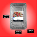 Mainstays Disposable Aluminum Full Size Steam Table Pans, 5 Count 19.56" x 11.63" x 3.19"