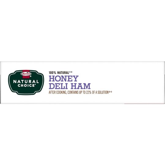 HORMEL NATURAL CHOICE Sliced Honey Deli Pork Ham Lunch Meat, 14 oz Plastic Package