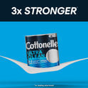Cottonelle Ultra Clean Toilet Paper, 24 Mega Rolls, 312 Sheets Per Roll (7,488 Total)