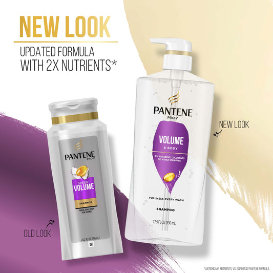 Pantene Pro-V Volume and Body Shampoo, 17.9oz/530mL