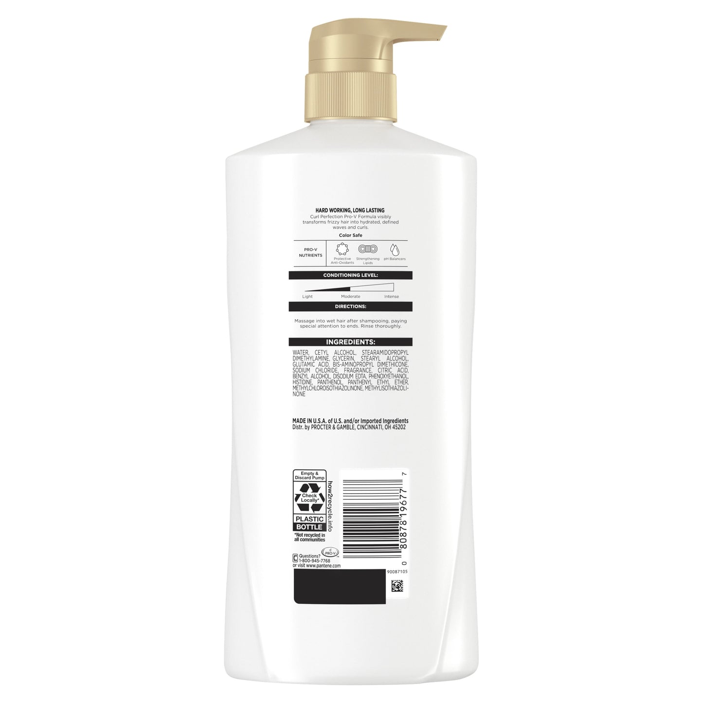 Pantene Pro-V Curl Perfection Conditioner, Nourishing, 25.1 oz