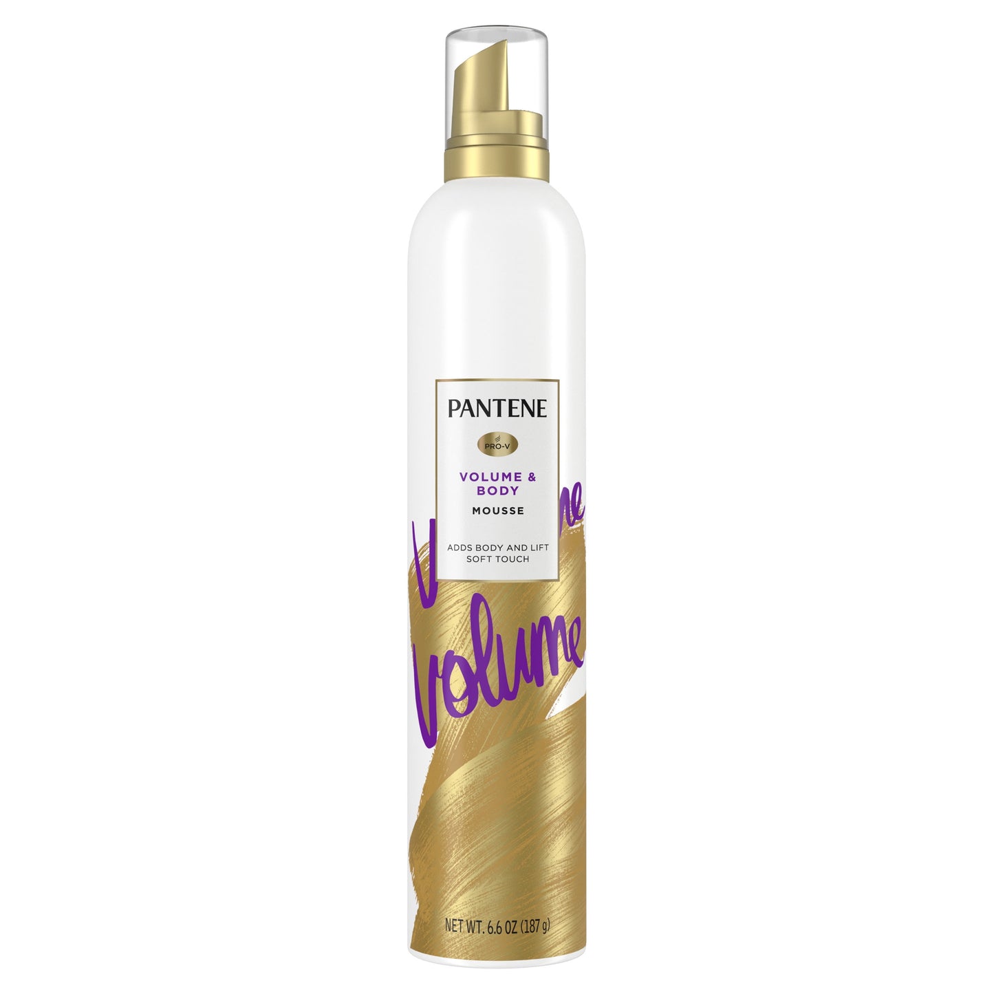Pantene Volume Mousse, Boosts Fine Flat Hair for Max Fullness, 6.6 oz