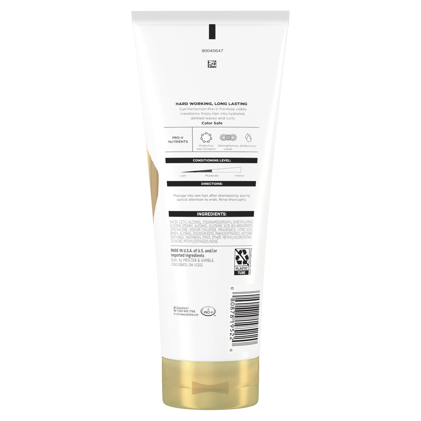 Pantene Pro-V Curl Perfection Conditioner, Nourishing, 9.0 oz