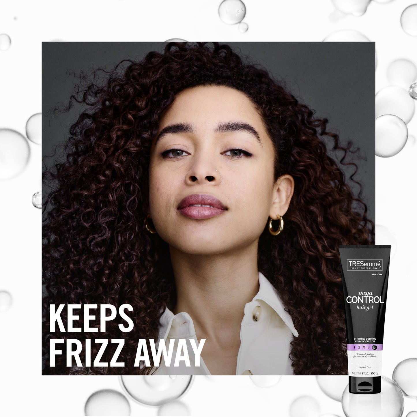 TRESemme Mega Frizz Control Hair Styling Gel, 9 oz