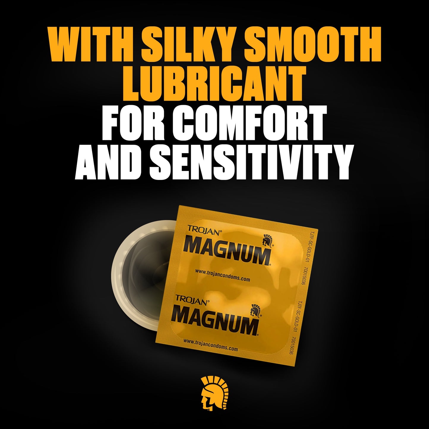 TROJAN Magnum Lubricated Large Condoms, Lubricated Condoms, 36 Count Pack