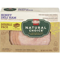 HORMEL NATURAL CHOICE Sliced Honey Deli Pork Ham Lunch Meat, 14 oz Plastic Package