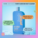 Body Proud Thirst Quencher Body Wash Cleanser with Hyaluronic Acid, 12.17 fl oz