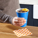 Hefty Party On Disposable Plastic Cups, Blue, 18 Ounce, 120 Count
