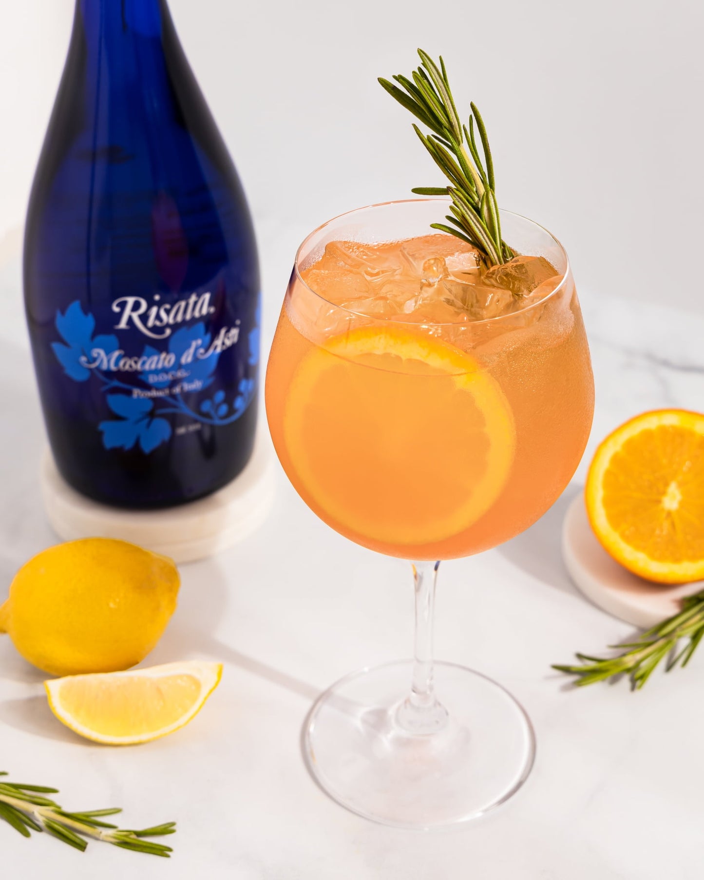 Risata Moscato d'Asti, D.O.C.G., Piedmont Italy, 5.5% ABV, 750ml Glass Bottle, 3 - 240ml Servings