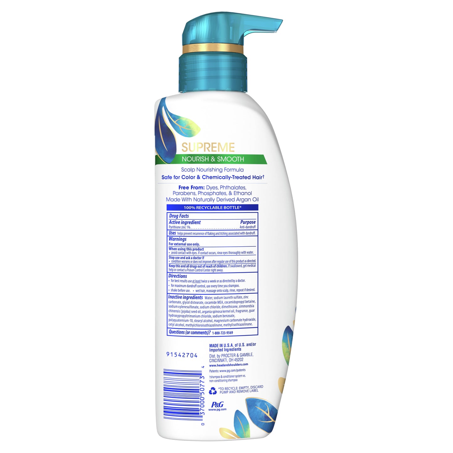 Head & Shoulders Supreme Moisturizing Nourishing Daily Shampoo, 11.8 fl oz
