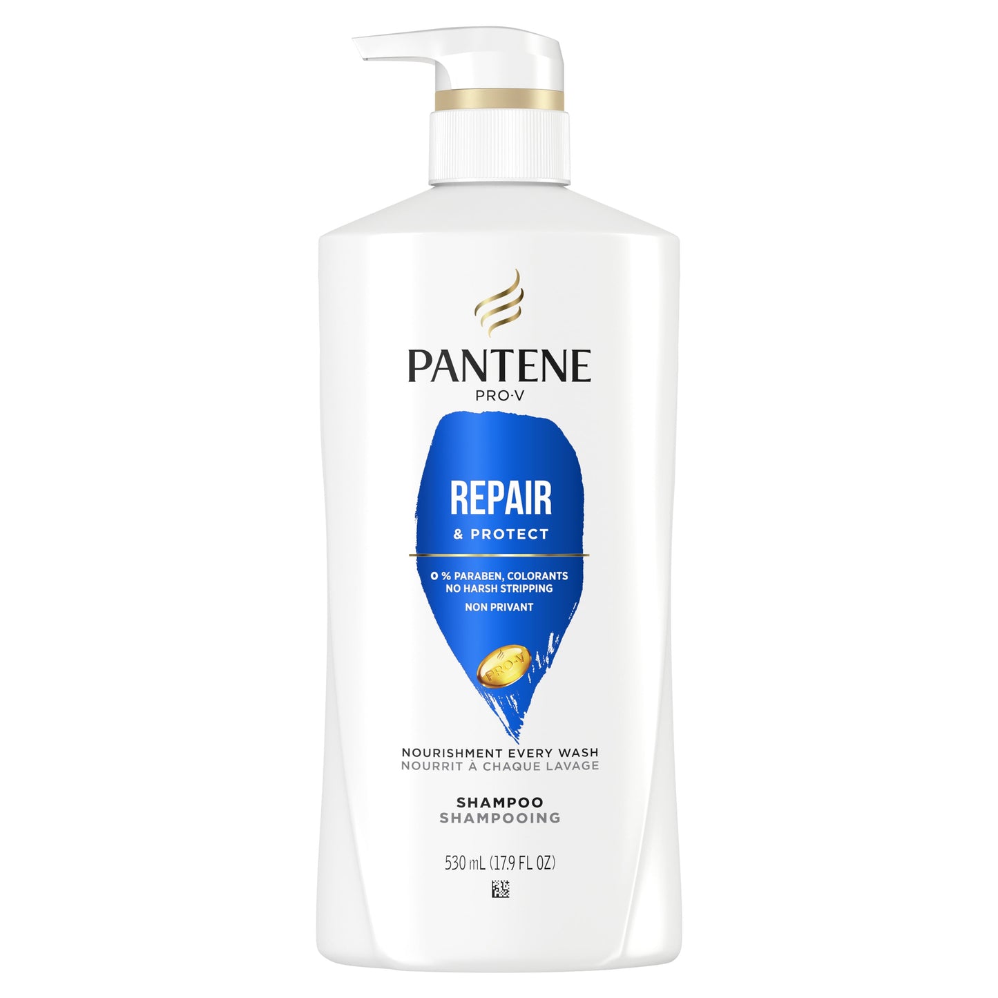 Pantene Pro-V Repair & Protect Shampoo, All Hair Types, 17.9 fl oz