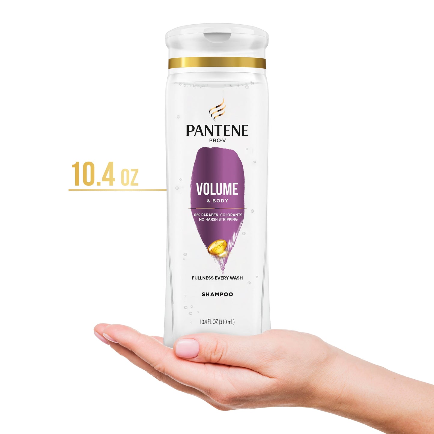 Pantene Pro-V Volume and Body Shampoo, All Hair Types, 10.4 fl oz