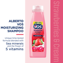 Alberto VO5 Strawberries & Cream Moisturizing Shampoo with Soy Milk, for All Hair Types, 16.9 fl oz