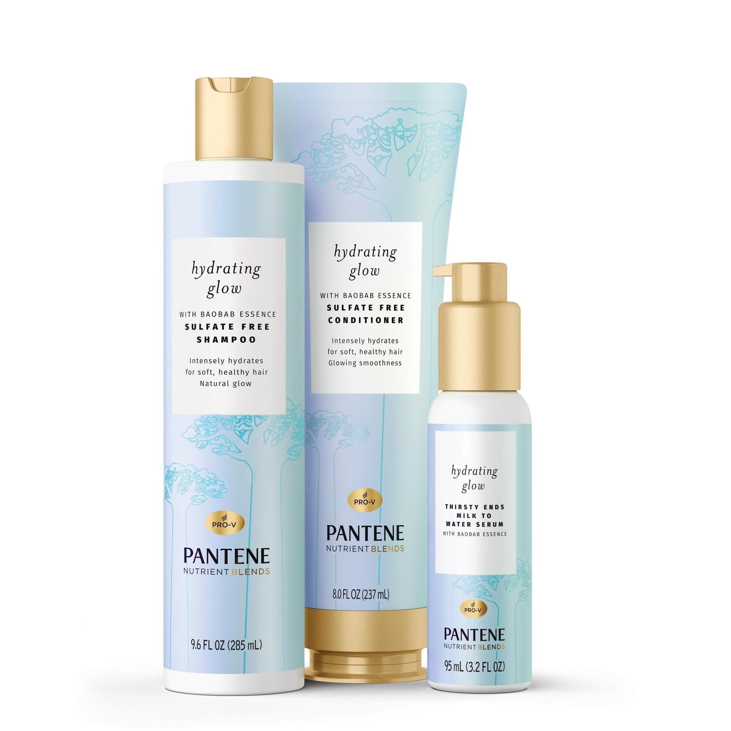 Pantene Sulfate Free Conditioner, Nutrient Blends Baobab Essence, For Color Treated Hair, 8.0 fl oz